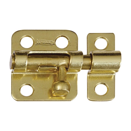 National Hardware National Hardware 2 in. L Brass-Plated Solid Brass Barrel Bolt 1 pk N213-405